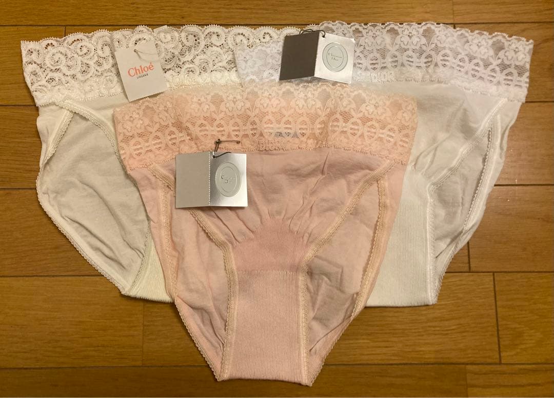 Christian Dior・chloé ショーツ Lサイズ　3枚セット