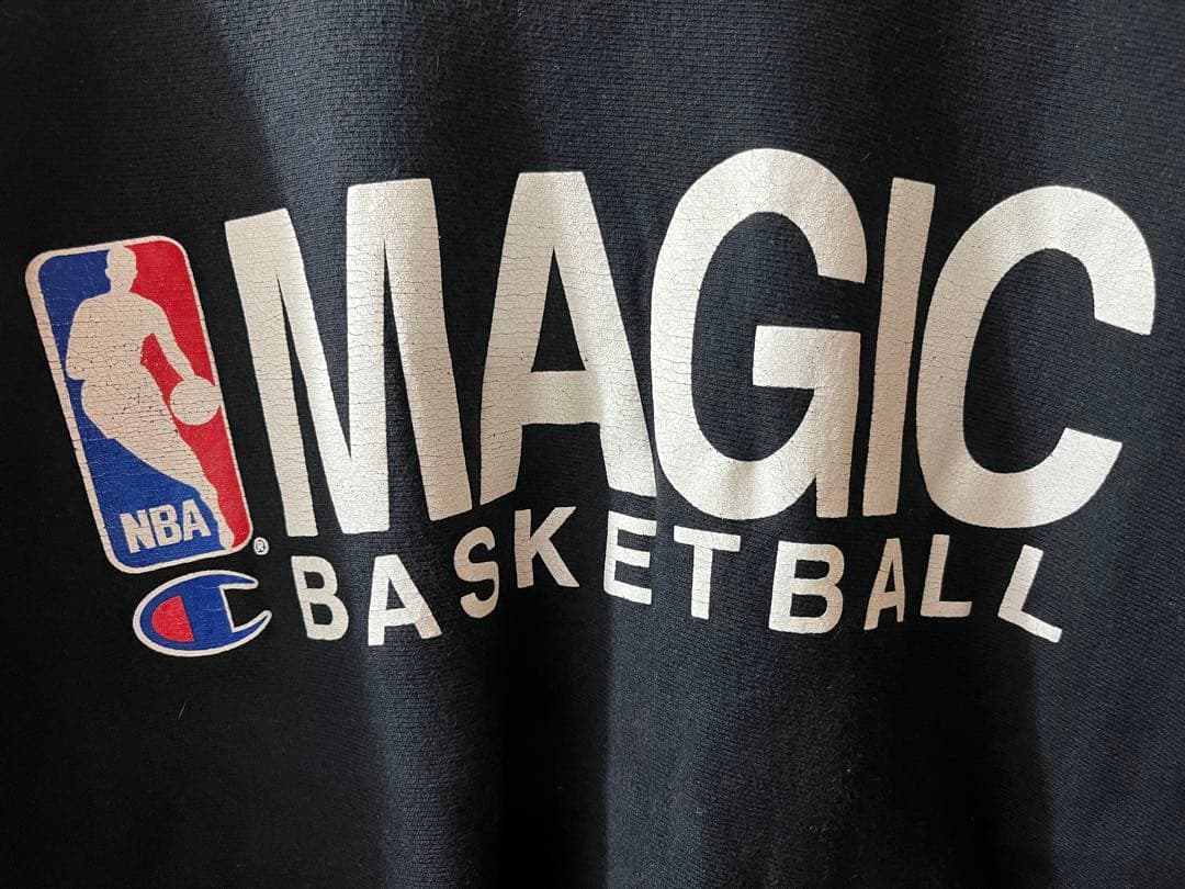 Champion 90s NBA リバースウィーブ スウェット ブラック 黒 L