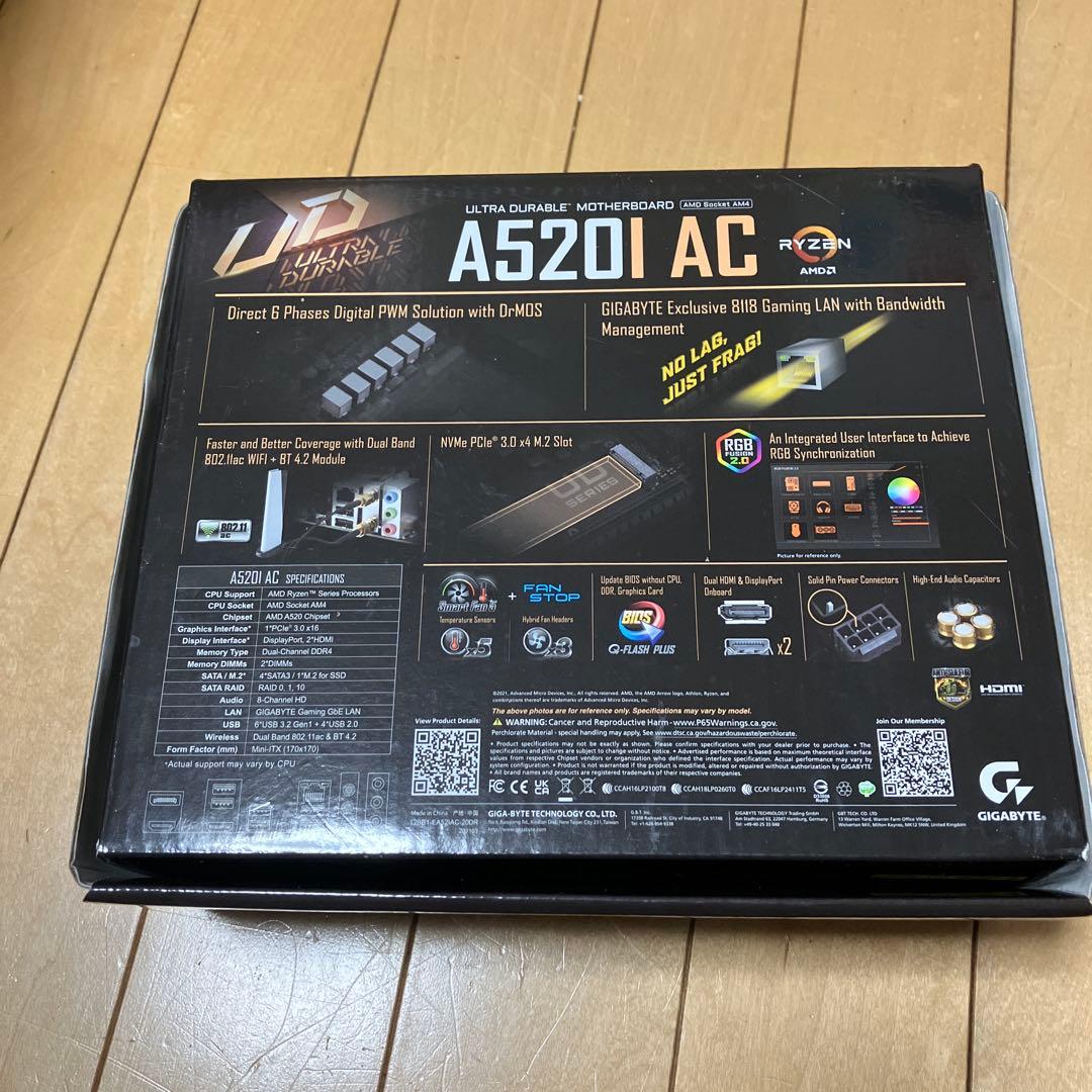 GIGABYTE A520 AC マザーボード