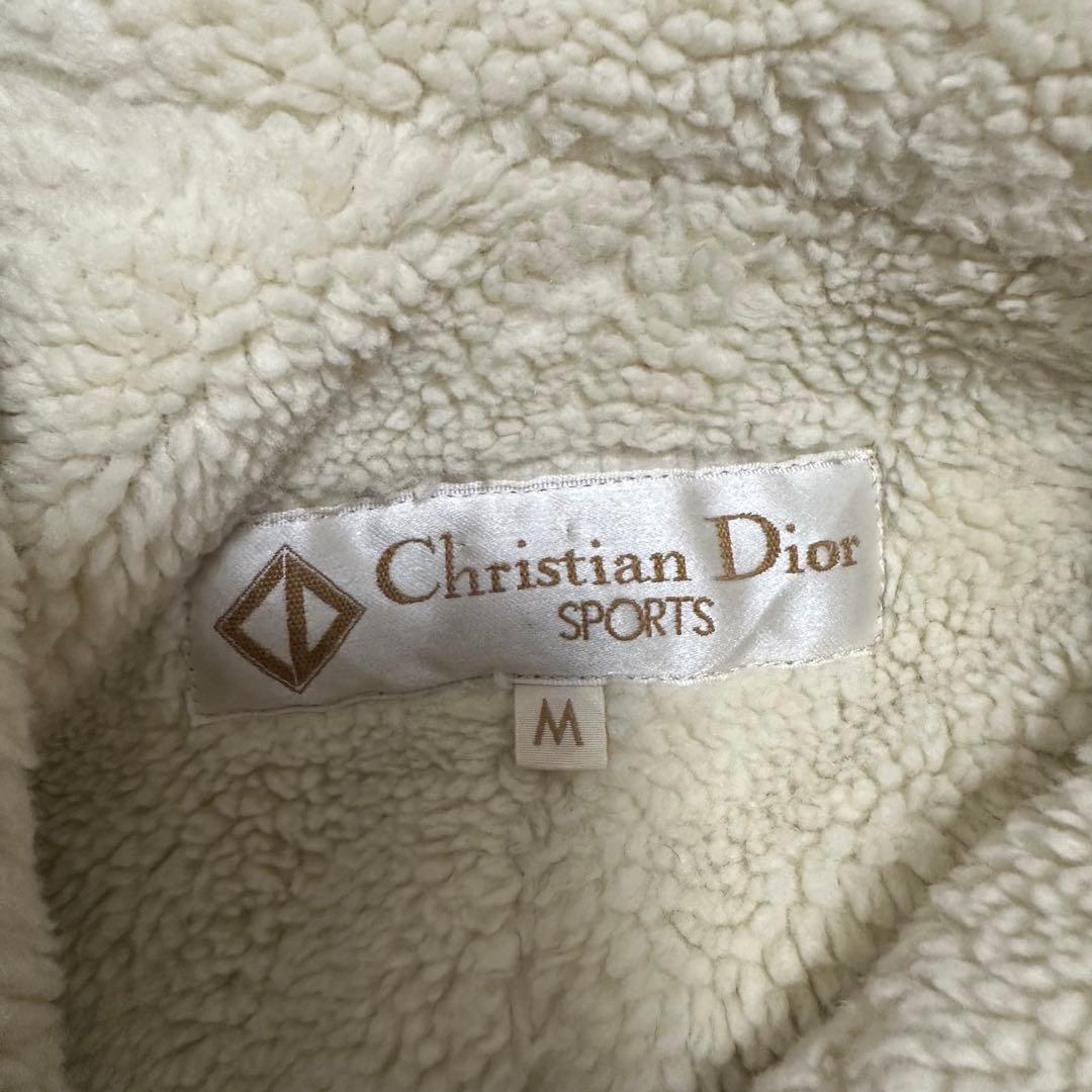 超希少　クリスチャンディオール　DIOR sports ダッフルコート　ボア　赤