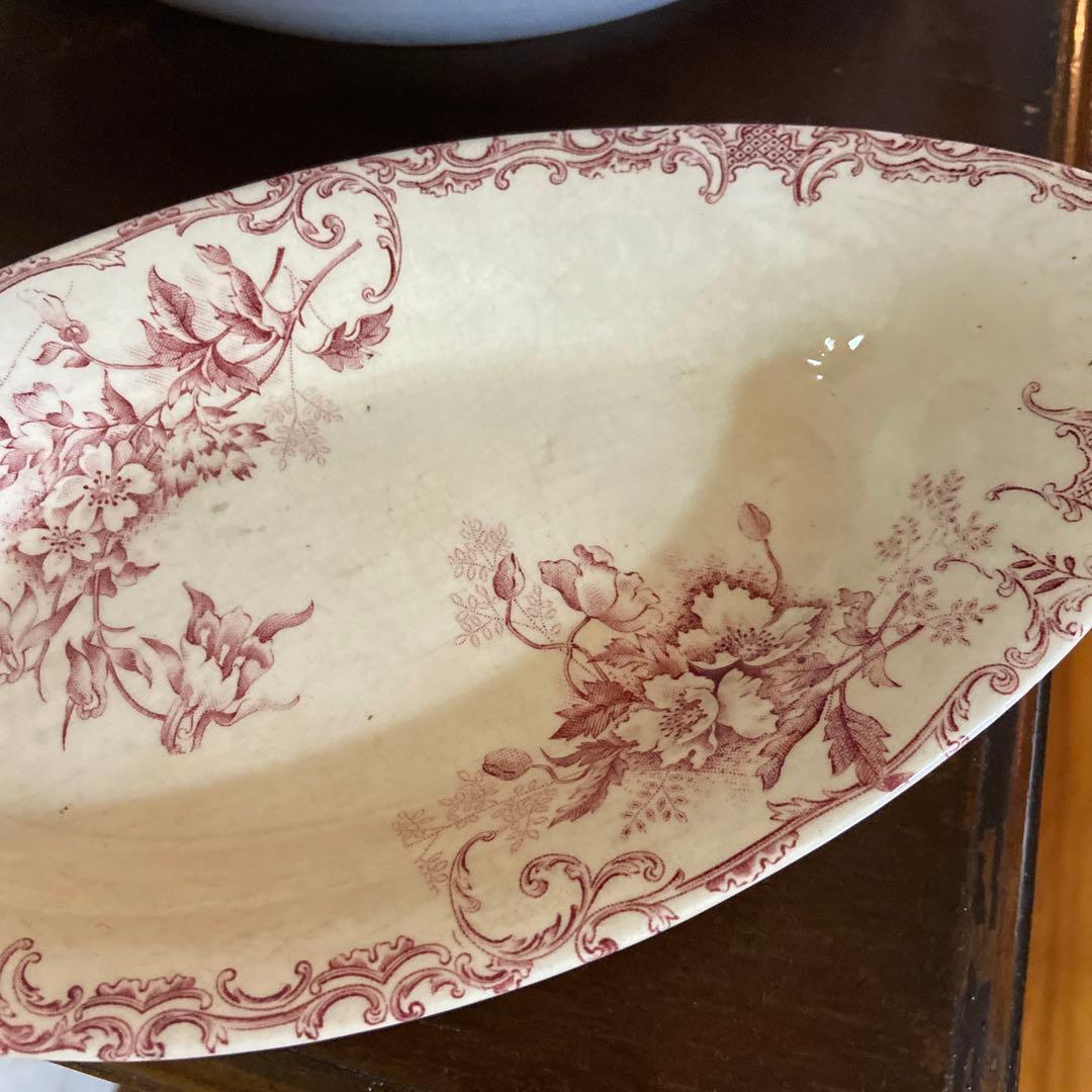 お気持ちお値下げフランスアンティーク，シヨワジルロワラビエ赤