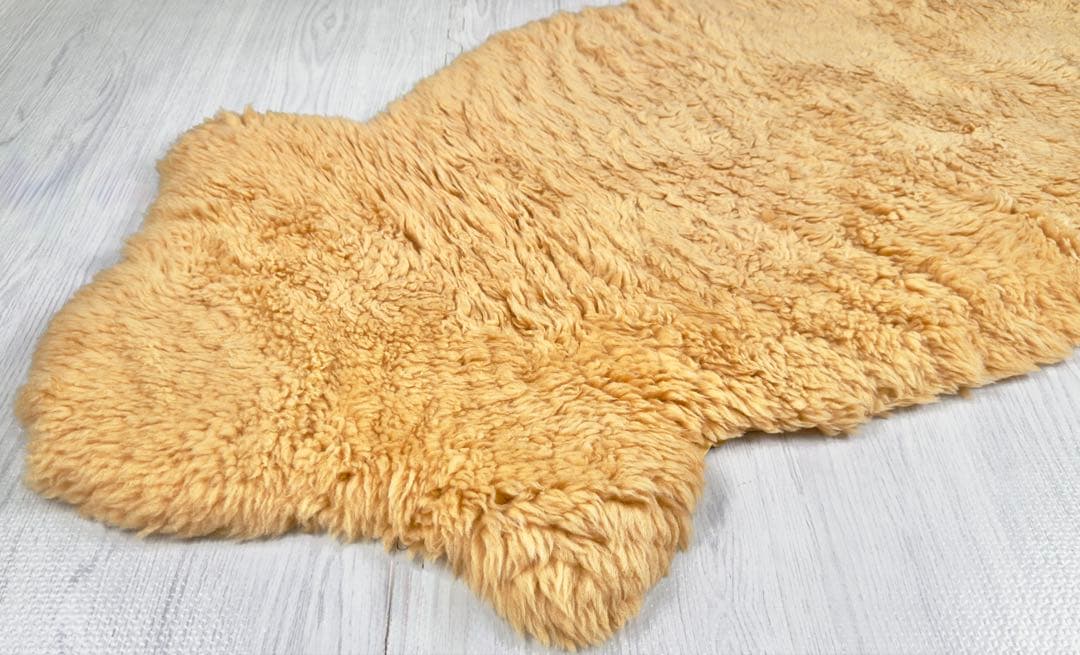 一点物 ニュージーランド産 ムートンラグ 子羊毛 ウールカーペット シープスキン