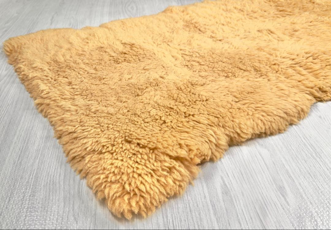 一点物 ニュージーランド産 ムートンラグ 子羊毛 ウールカーペット シープスキン