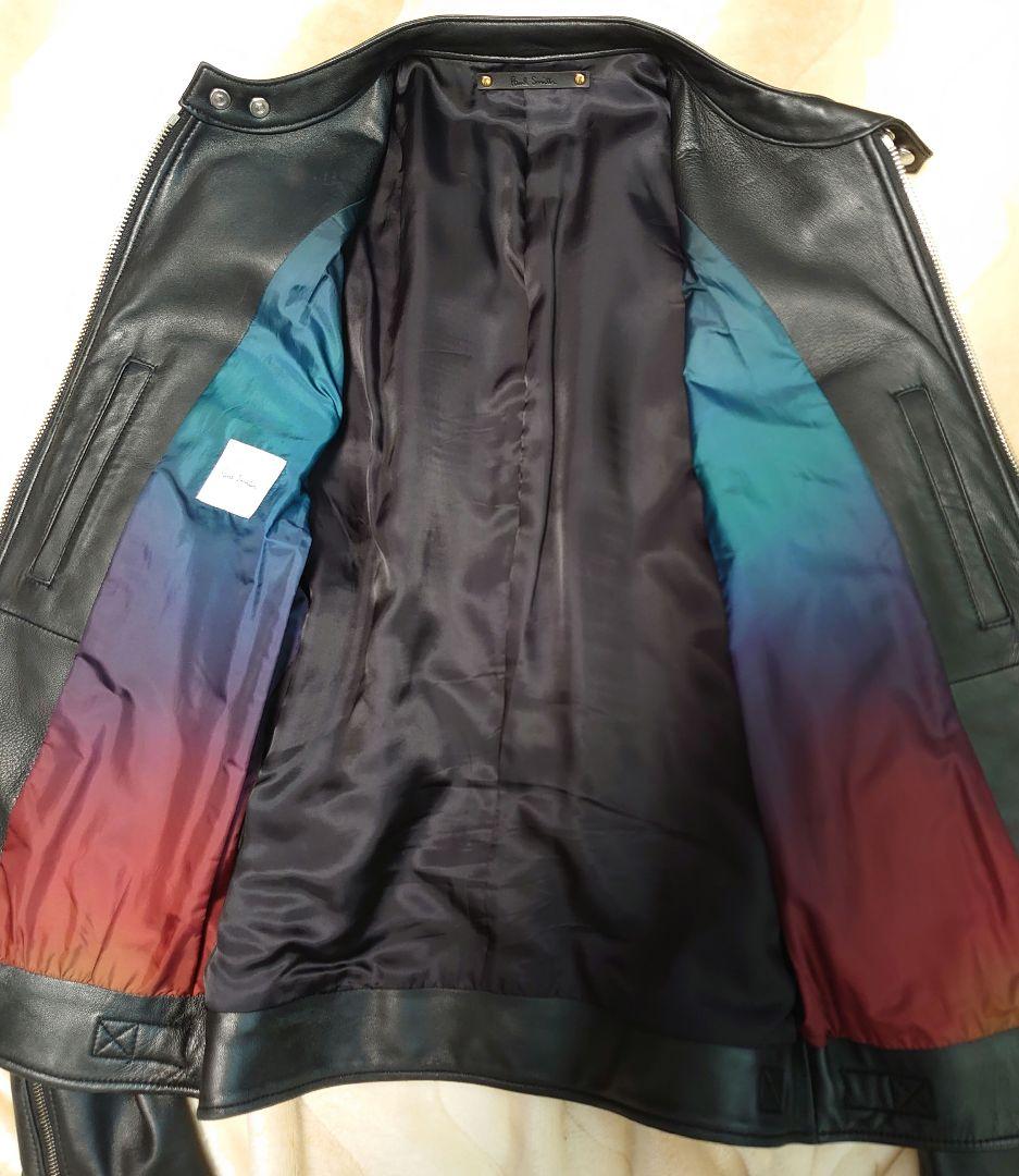 名作！傑作！　ポールスミス　レザーライダース　ブルゾン　サイズL