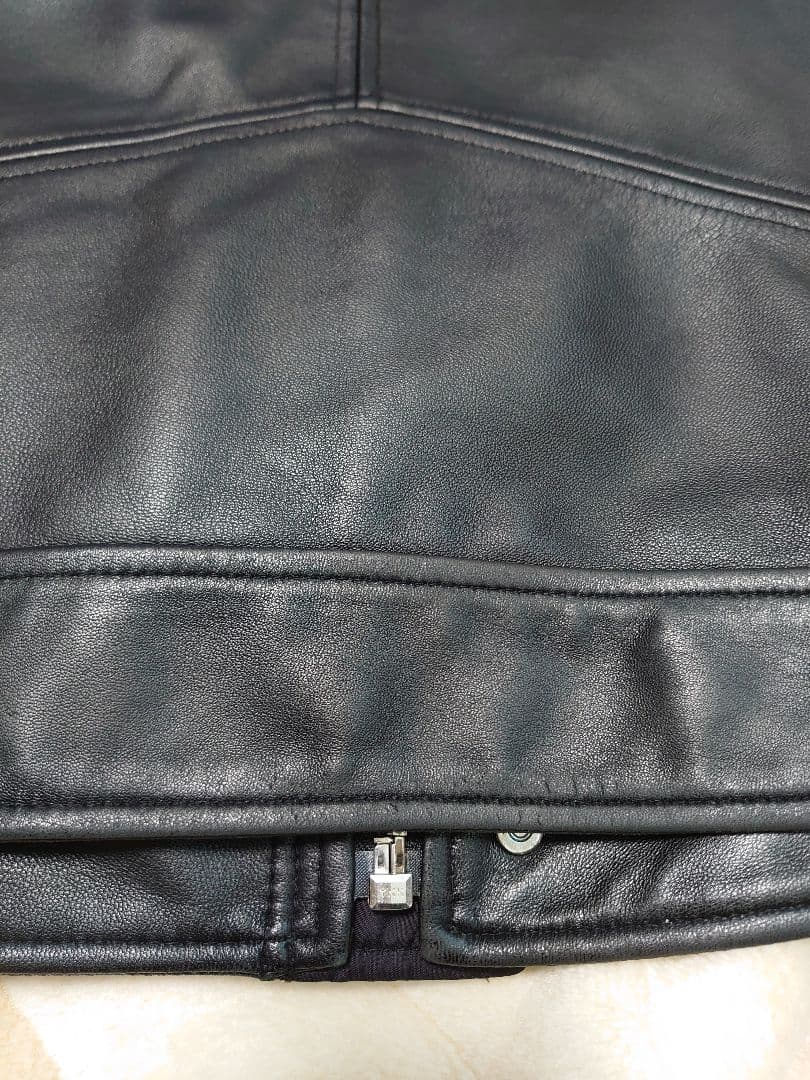 名作！傑作！　ポールスミス　レザーライダース　ブルゾン　サイズL