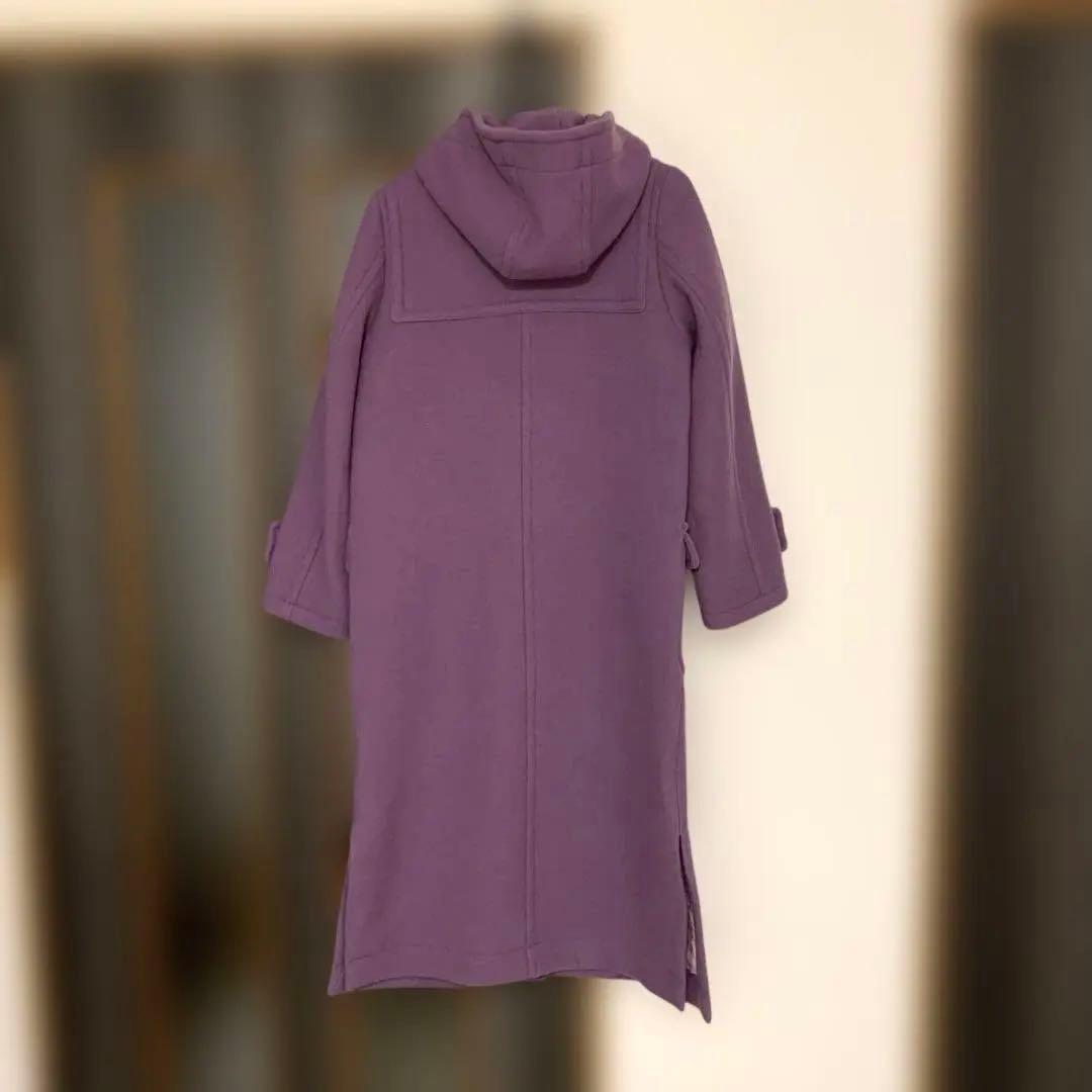 Mila Owen / ミラ オーウェン 紫色フード付き　ロング　ダッフルコート