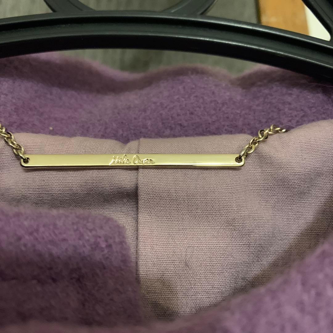 Mila Owen / ミラ オーウェン 紫色フード付き　ロング　ダッフルコート