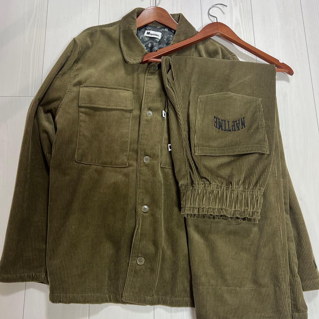 Naptime. コーデュロイ　セットアップ&ハット　 カーキ