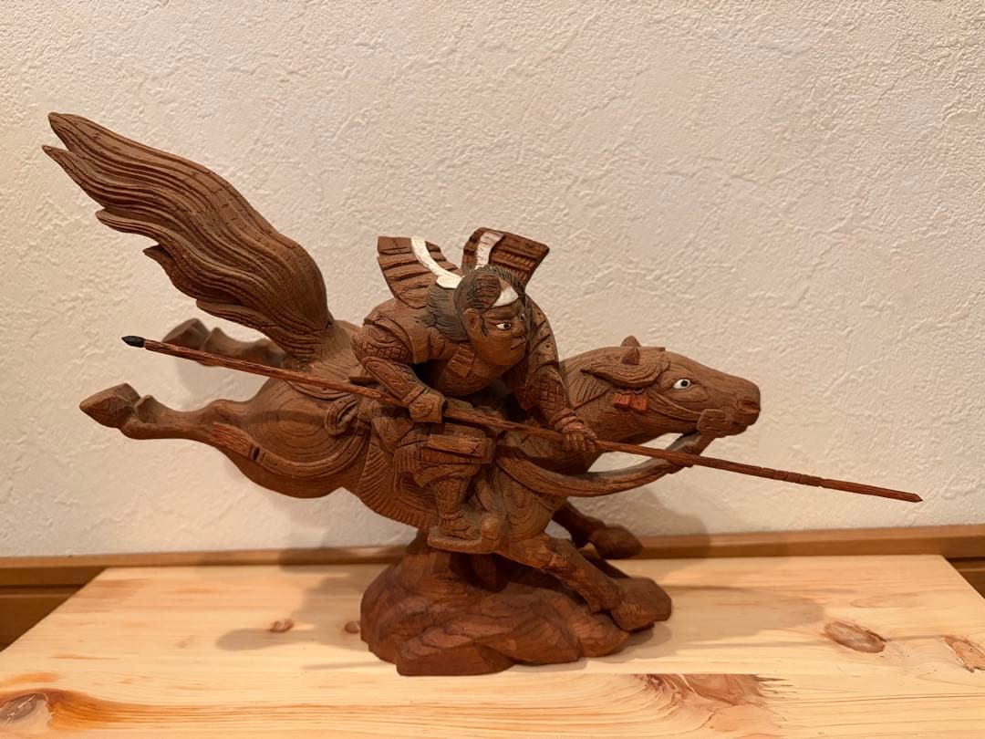 【一点物】だんじり彫り物　馬乗り彫刻