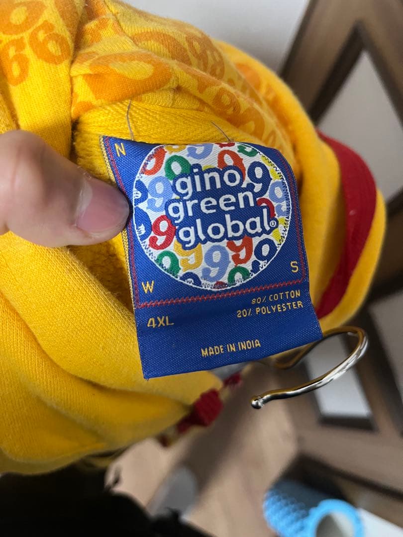 gino green global 4XL パーカー