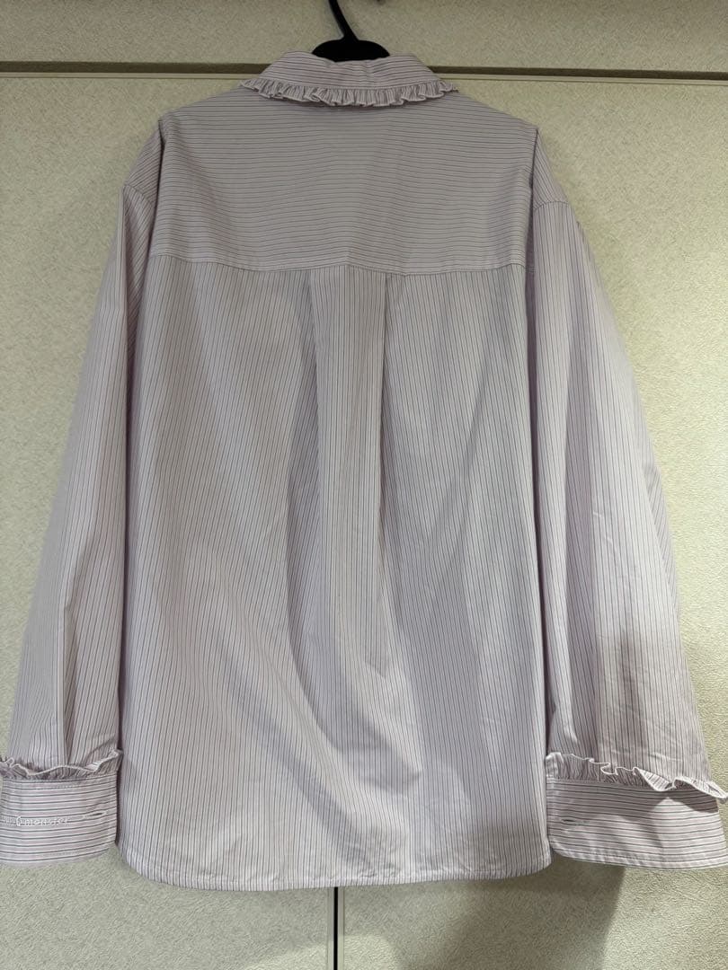 【rosymonster】 ペタルメロウフリルシャツ ピンク