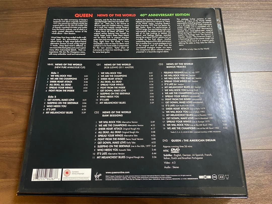 Queen 世界に捧ぐ　40周年記念デラックスエディション(日本版)帯付き