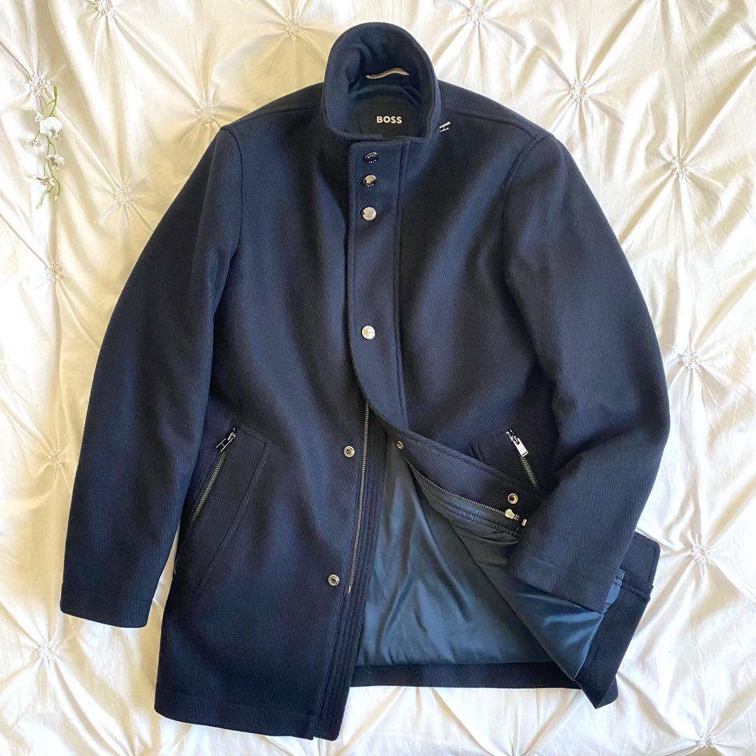 SSS 極上カシミヤ✨ HUGOBOSS ヘリンボーン ジャケット