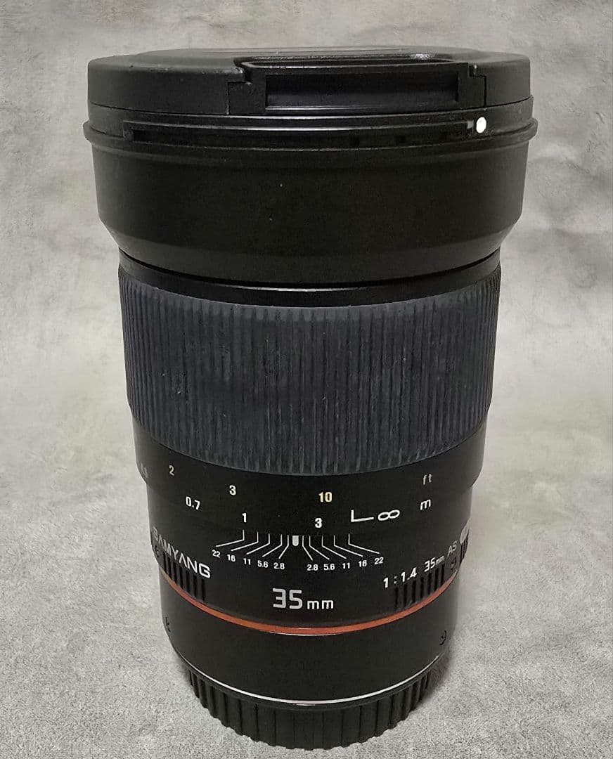 か*も様 【美品】サムヤン SAMYANG 単焦点レンズ 35mm F1.4 キ