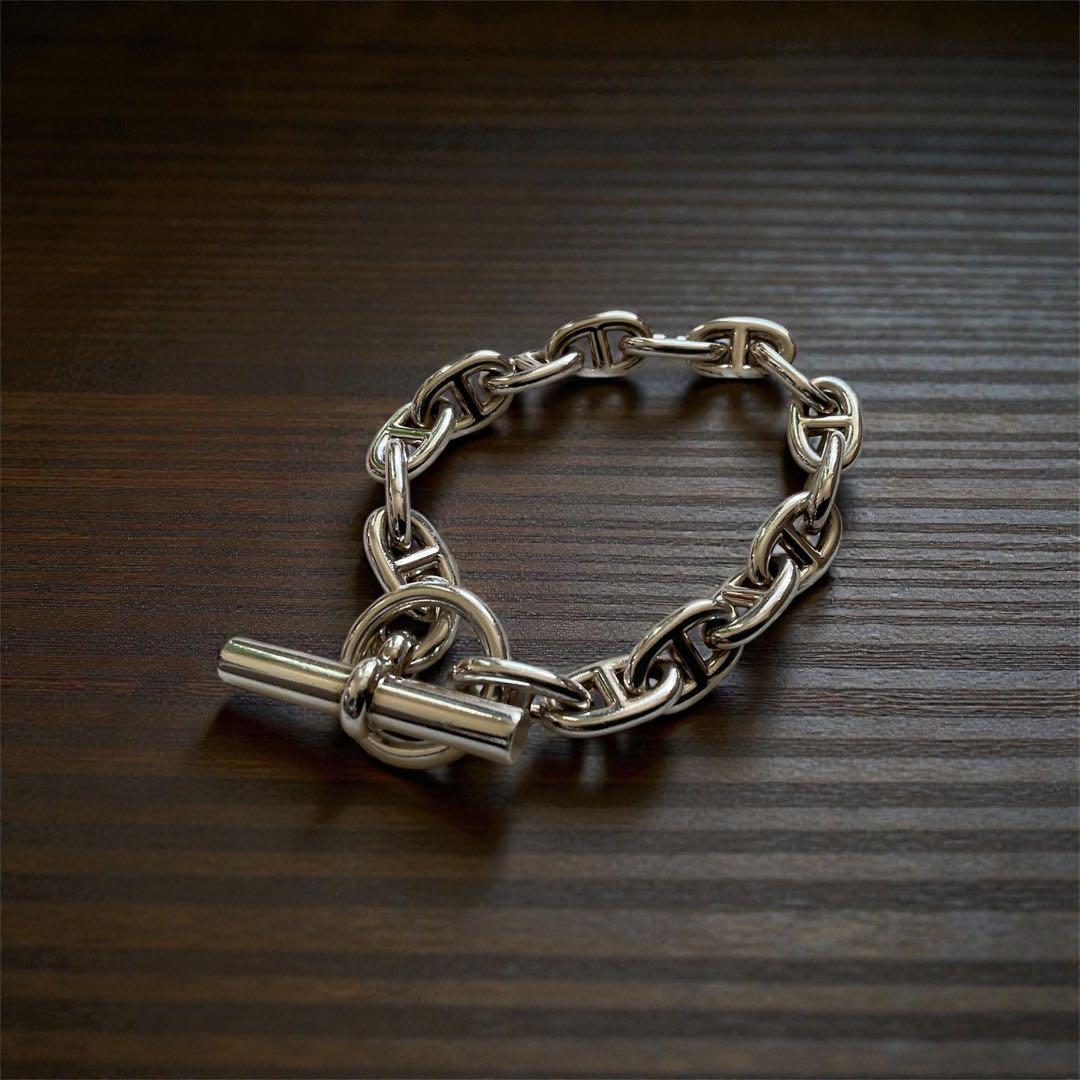 【美品】HERMES エルメス シェーヌダンクル MM 16ブレスレット