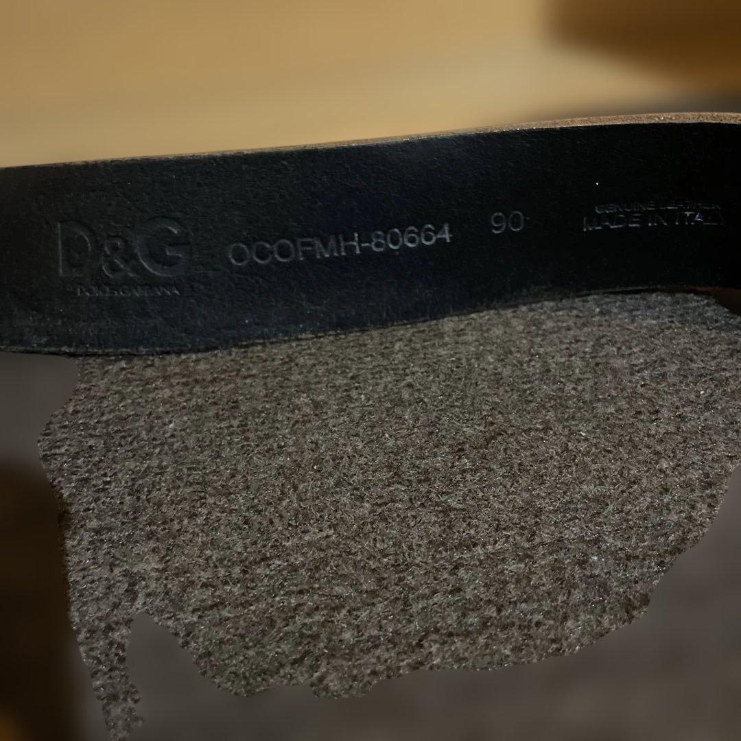 ドルチェ＆ガッパーナ　アンティーク　バックルベルト　革