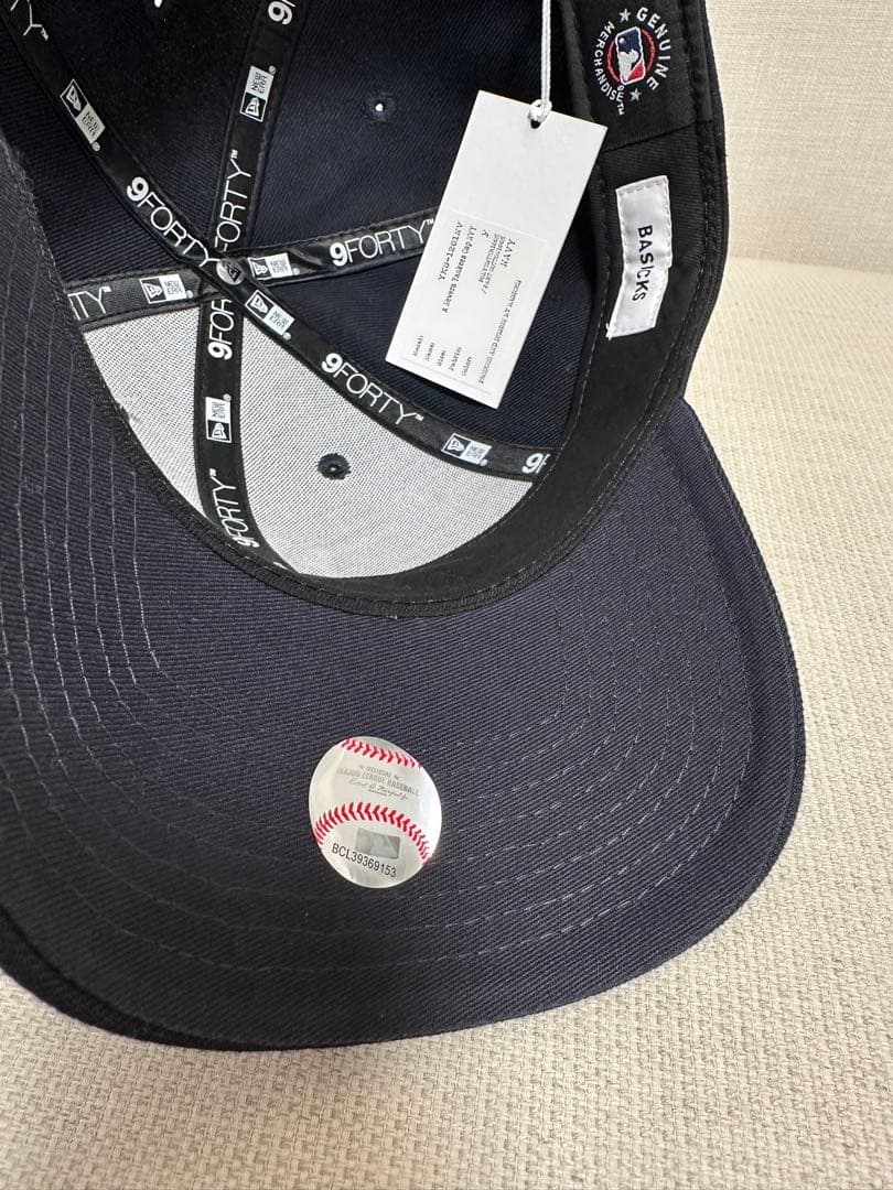 【新品タグ付】BASICKS × New Era ハートキャップ♡ ネイビー×白