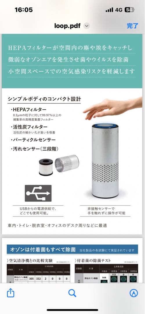 オゾン発生器 Loop   ループ