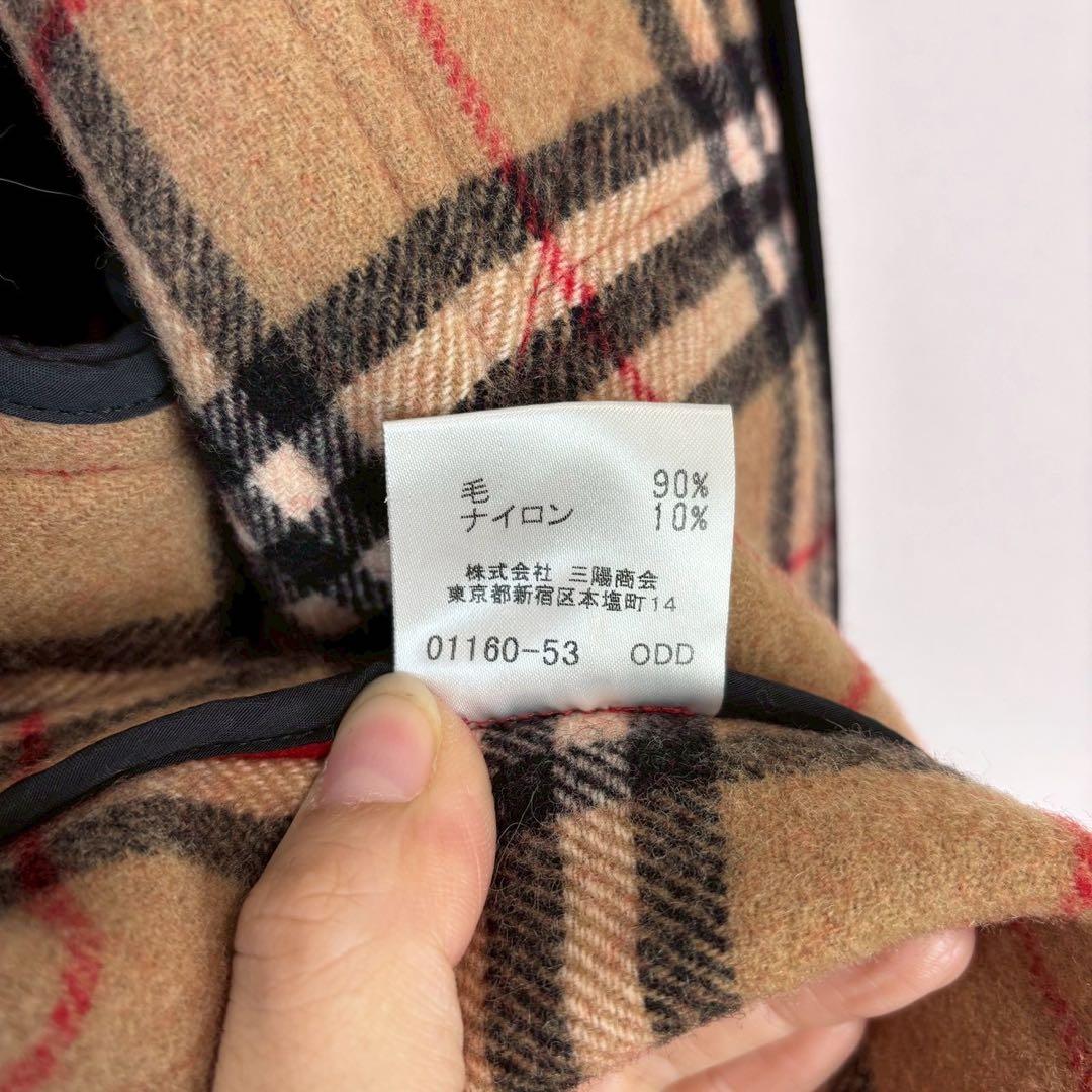 ◇ バーバリーブルーレーベル【M】ダッフルコート　アウター　フード　ノバチェック