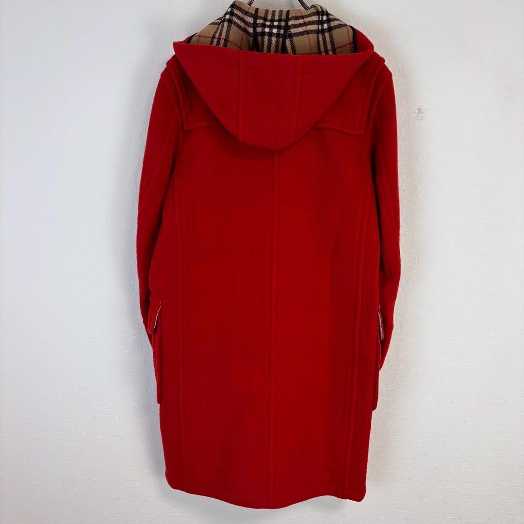 ◇ バーバリーブルーレーベル【M】ダッフルコート　アウター　フード　ノバチェック