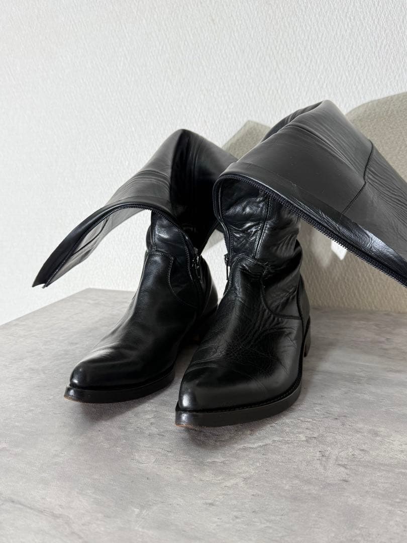 ヨウジヤマモト 03aw ロングレザーブーツ