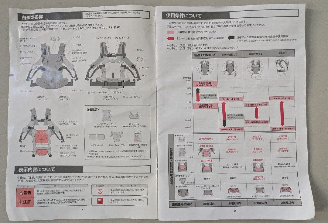 【室内数回使用のみ】Aprica(アップリカ) 抱っこ紐 ラクリス ダークグレー