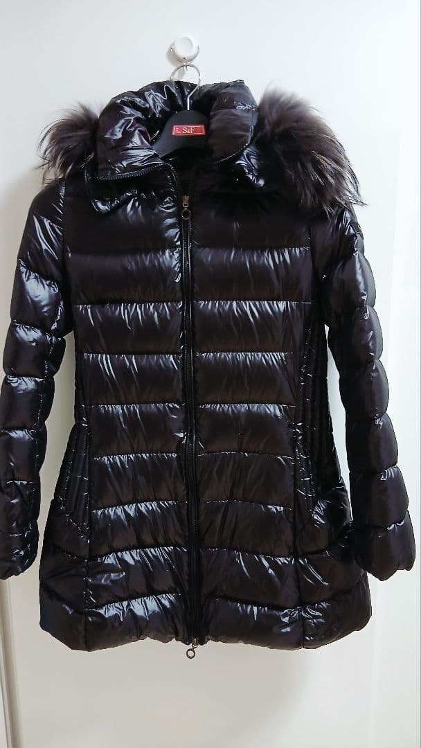 TATORASファー付きフード 黒 ダウンジャケット