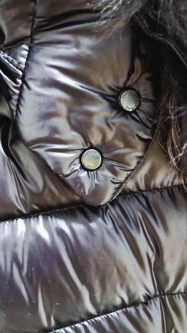 TATORASファー付きフード 黒 ダウンジャケット