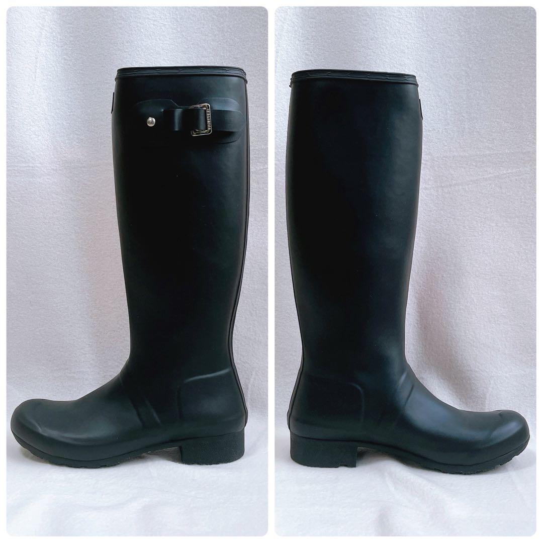 Kana_maru_mama　極美品 ハンター レインブーツ ロング 黒