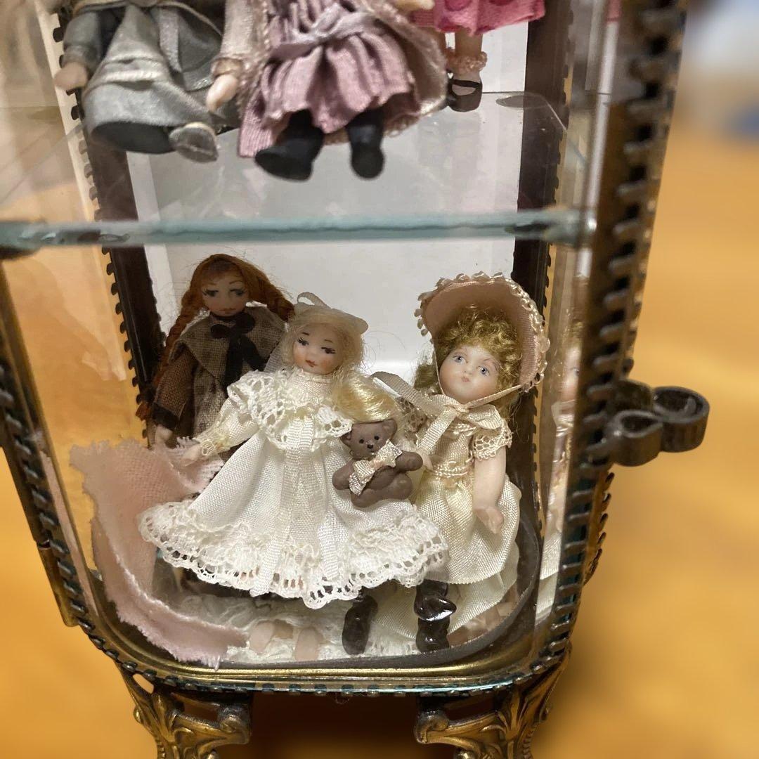 美*子様 アンティークディスプレイ　人形付き