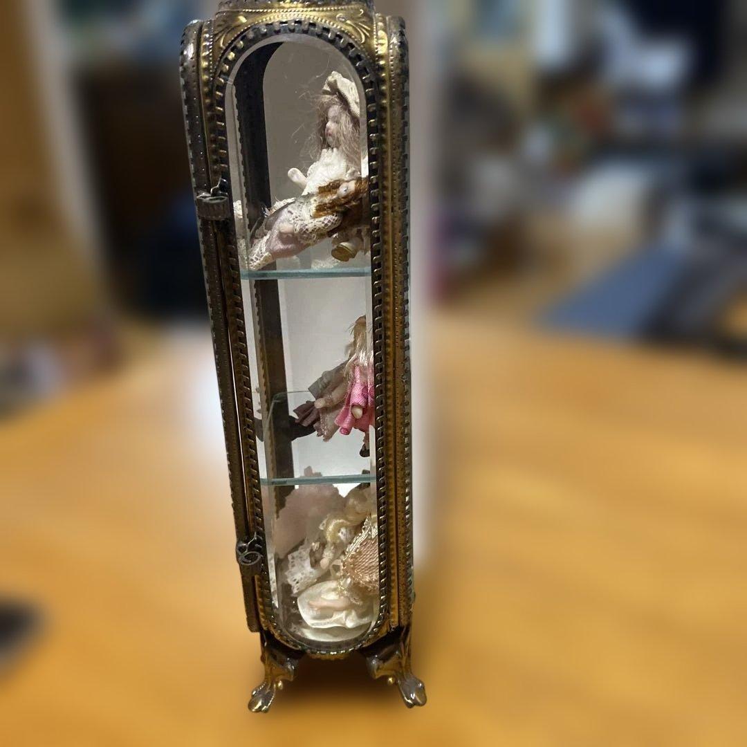 美*子様 アンティークディスプレイ　人形付き