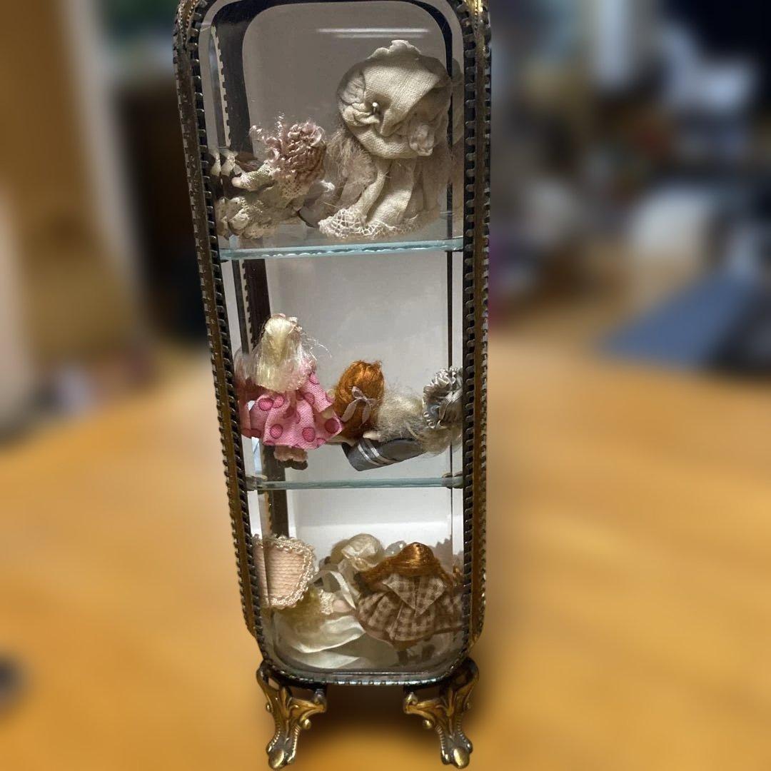 美*子様 アンティークディスプレイ　人形付き