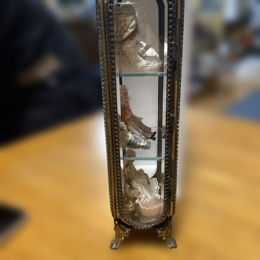 美*子様 アンティークディスプレイ　人形付き