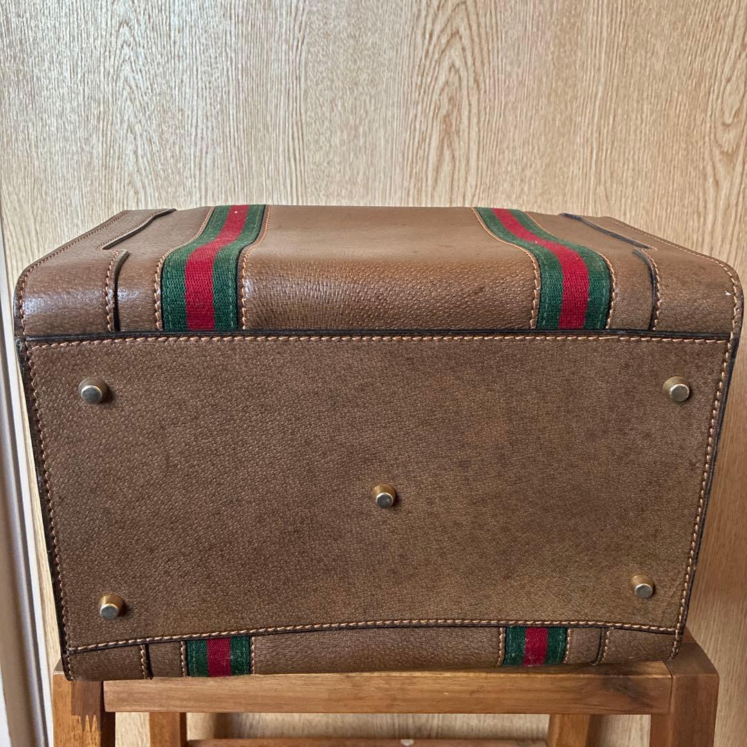 【GUCCI】メイクボックス　シェリーライン　80'S OLD GUCCI