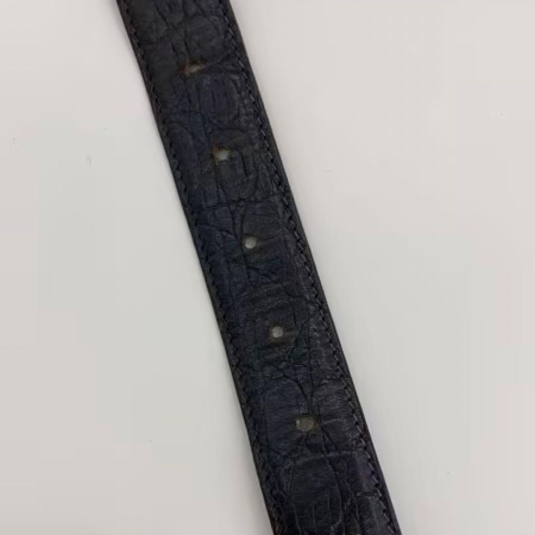 Gianni Versace ベルト 2連 クロコ型押し