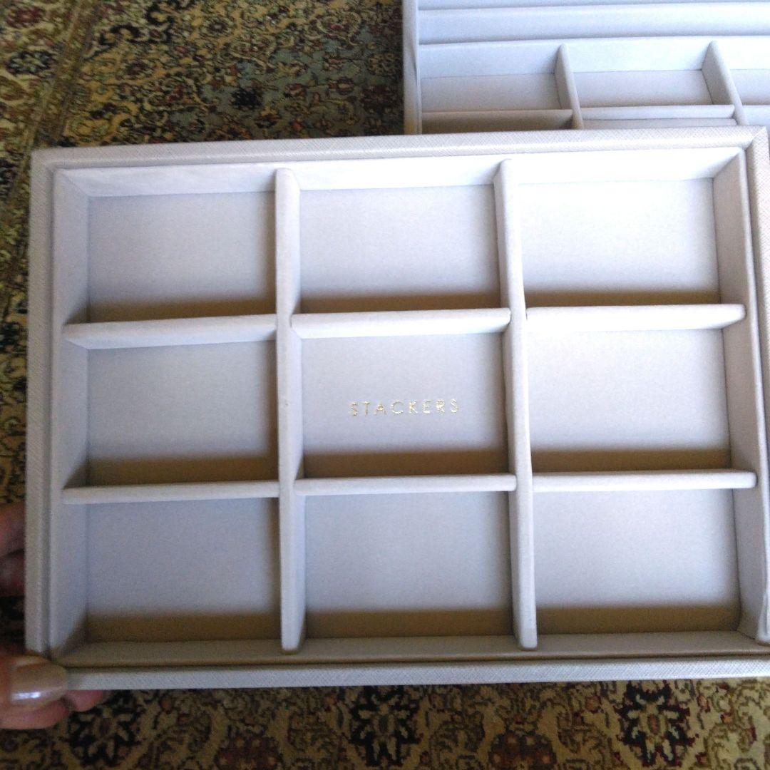 STACKERS アクセサリーケース グレージュ3段