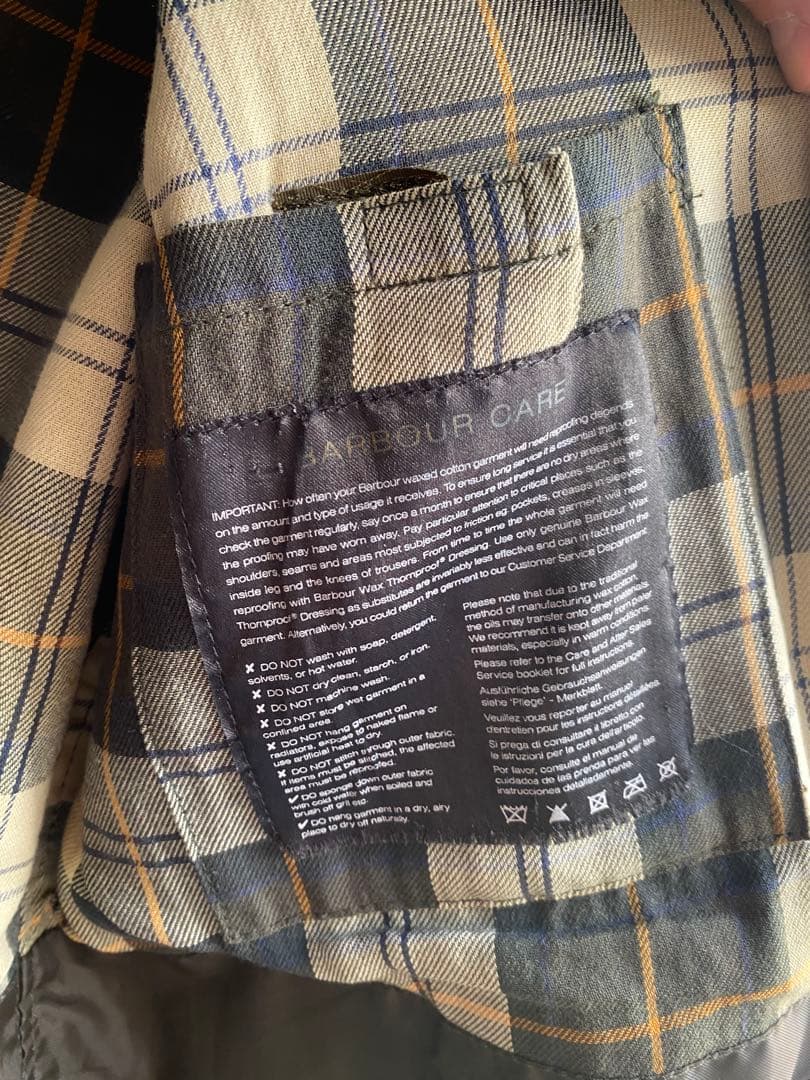 Barbour オリーブジャケット コーデュロイ襟