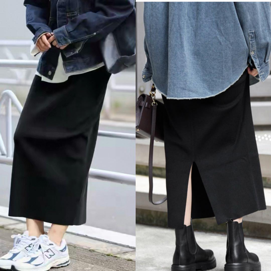 ◉最終お値下げ❗️FRAMeWORK≪追加≫総針タイトスカート （BLACK）