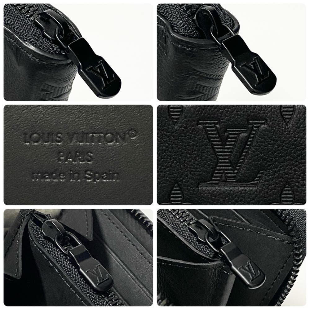 【極上美品】ルイヴィトン モノグラム・シャドウ ジッピー・ホリゾンタル IC搭載