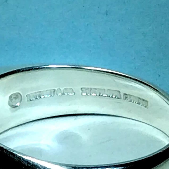 ティファニーカーブドハートリング　18.5号　新品仕上げ　無傷未使用に近い