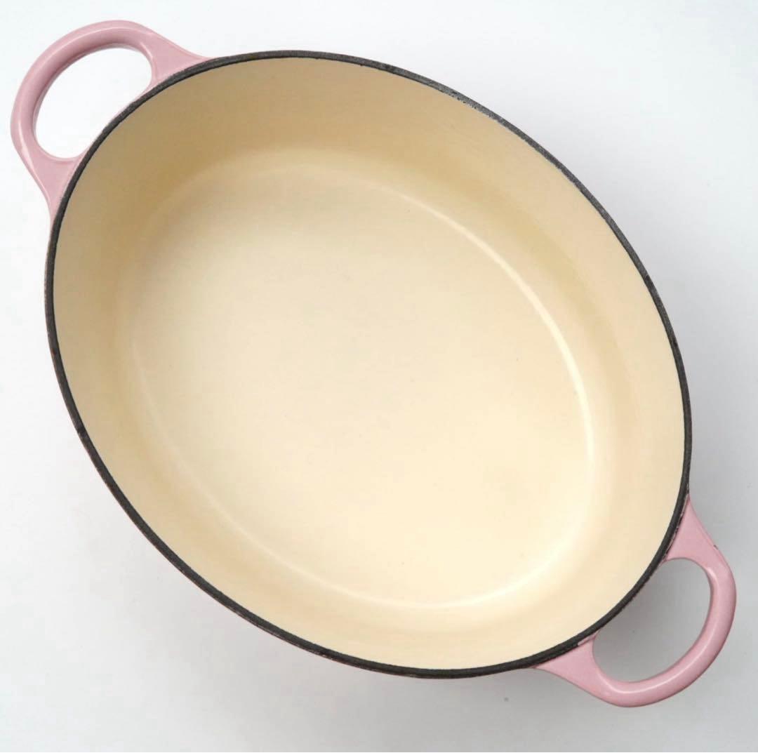 【美品】LE CREUSET　ココット オーバル シフォンピンク　25cm
