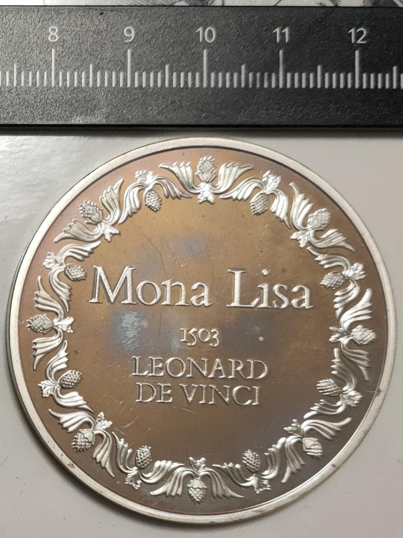 Franklin Mint フランスの銀貨 Mona Lisa da Vinci