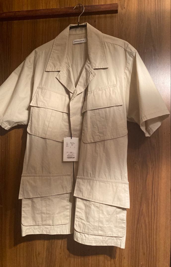 【新品タグ付】MADISON BLUEマディソンブルー ミリタリーシャツ カーキ