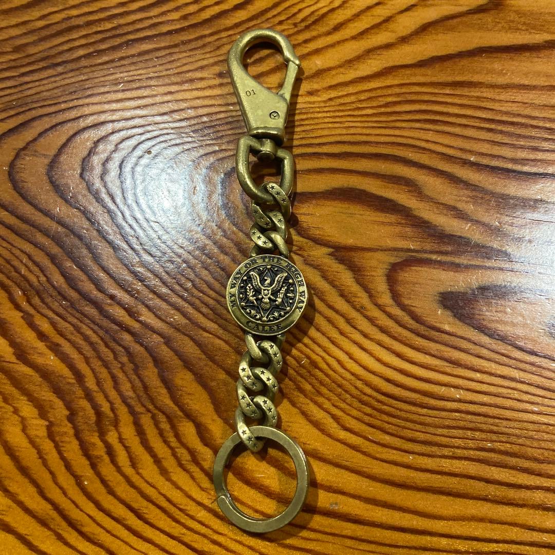 CALEE ブラスキーチェーン　ウォレットチェーン　真鍮