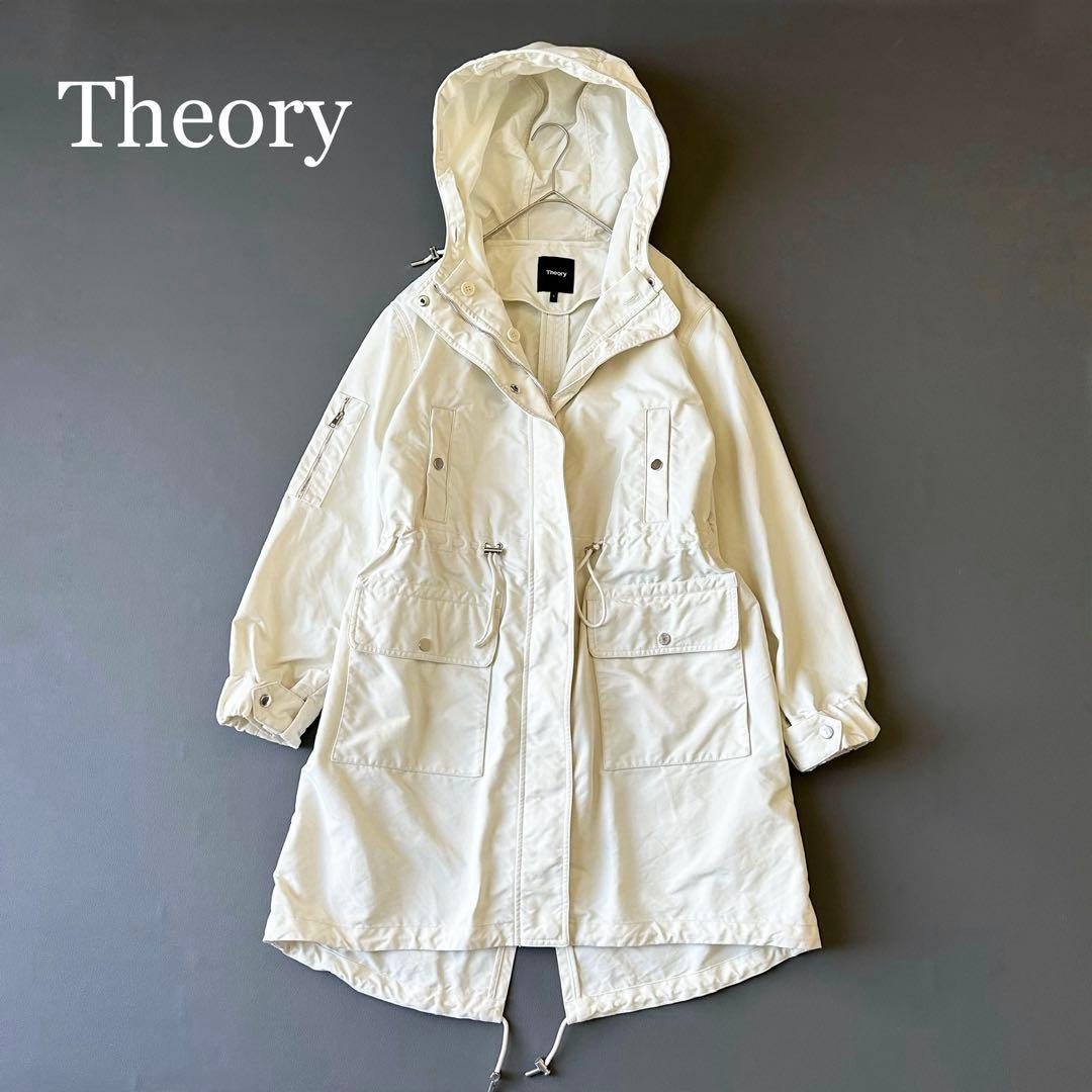 3009yセオリー ツイルナイロンウィンターパーカーモッズコート 定価10万