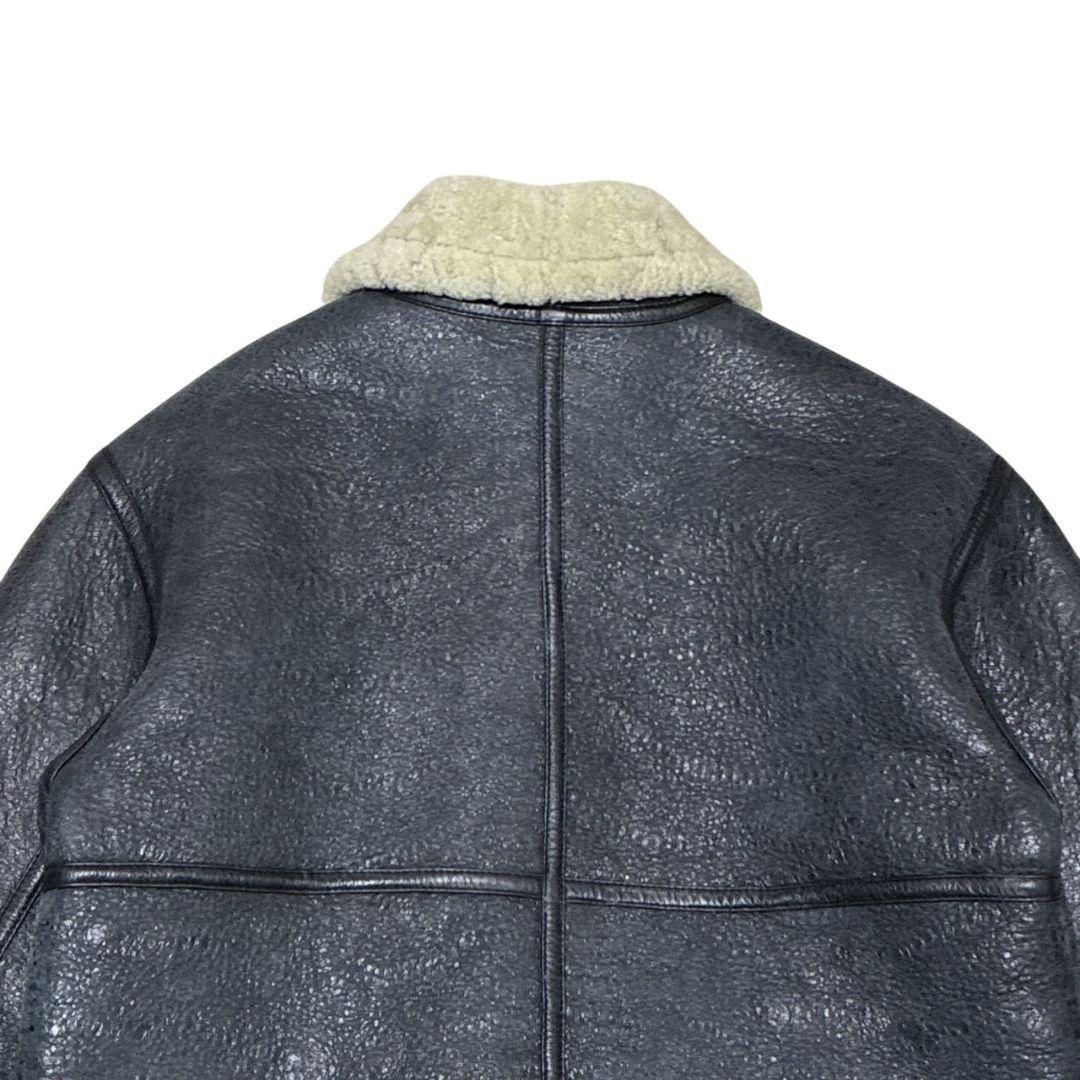B-3 フライトジャケット ボアジャケット シープ 羊革 ブラック 3L
