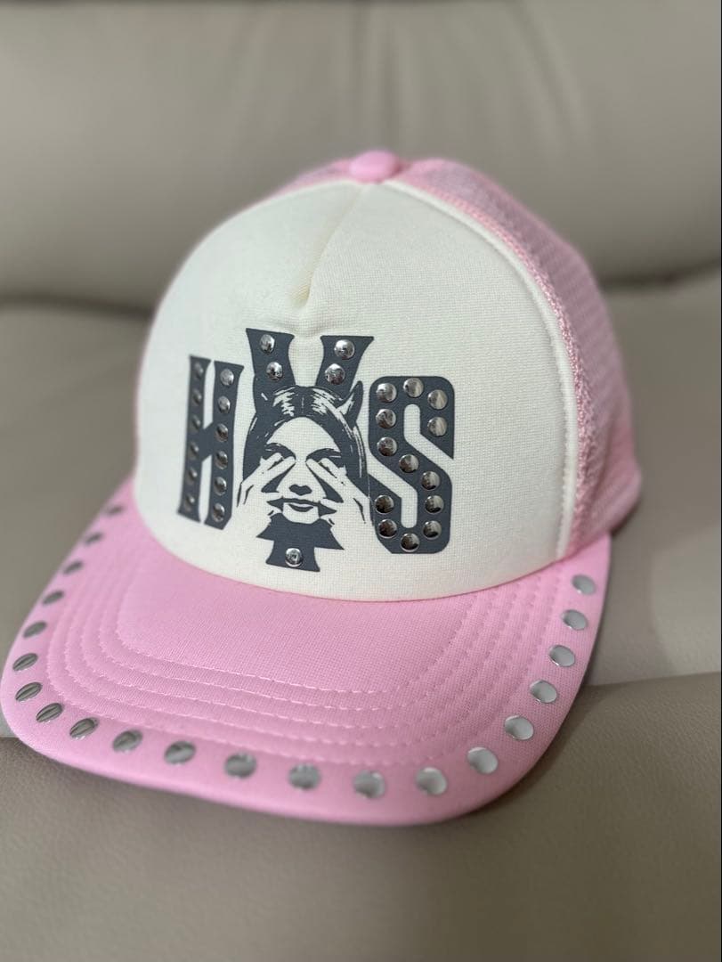 ヒステリックグラマー メッシュキャップ ピンク HYSTERIC GLAMOUR