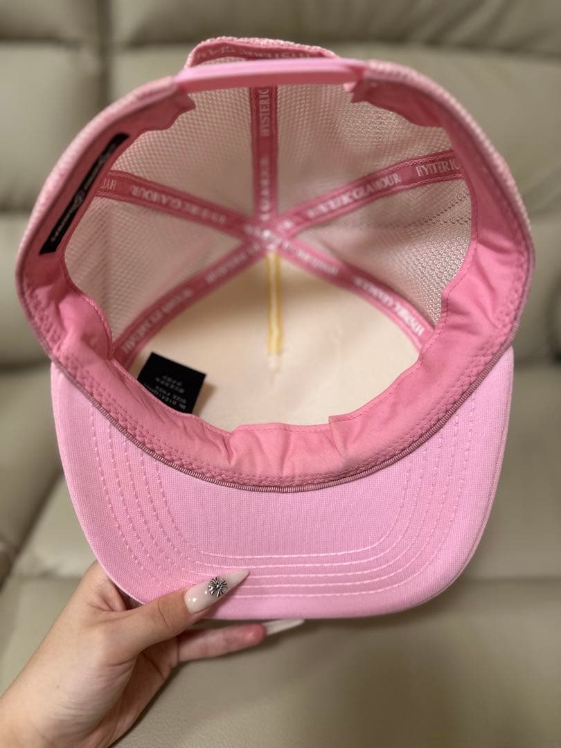 ヒステリックグラマー メッシュキャップ ピンク HYSTERIC GLAMOUR
