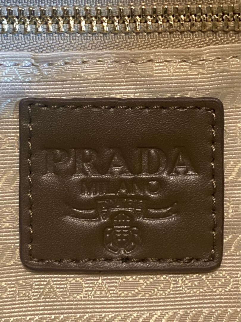 PRADA レディースエコバッグ オリーブグリーン