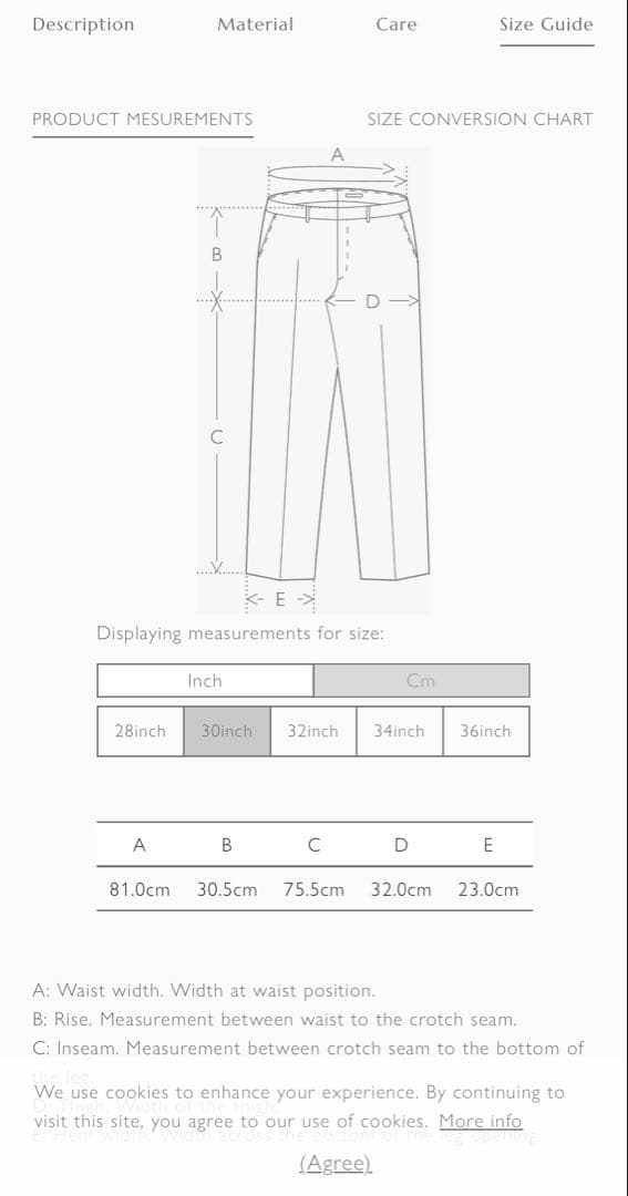 AURALEE HARD TWIST DENIM 5P PANTS 30インチ